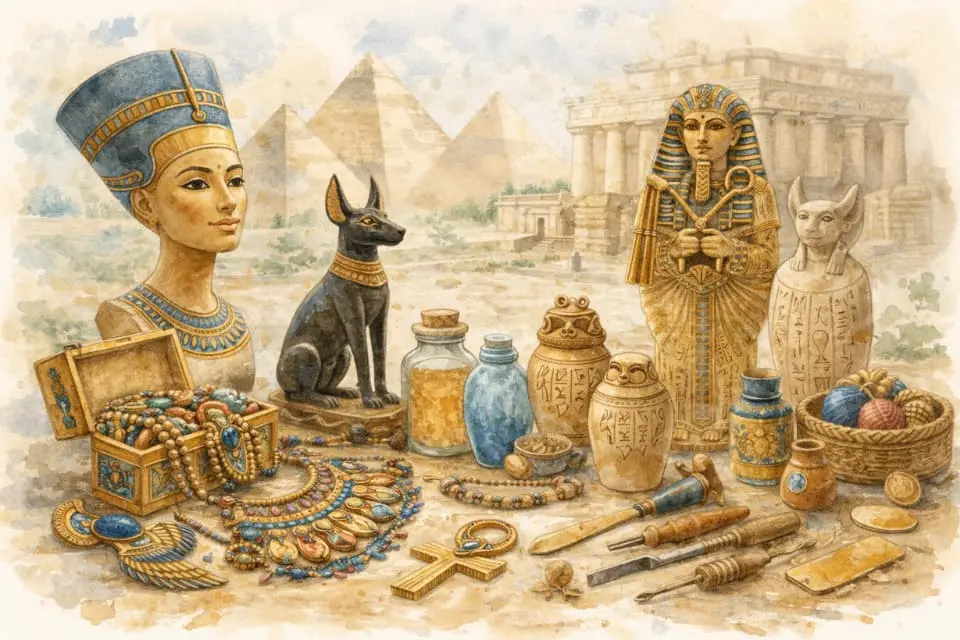 Artesanía en el Antiguo Egipto: secretos, materiales y curiosidades
